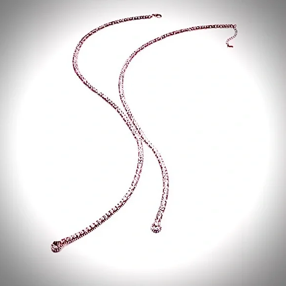 Crystal Lariat Y Necklace by Allen Schwartz